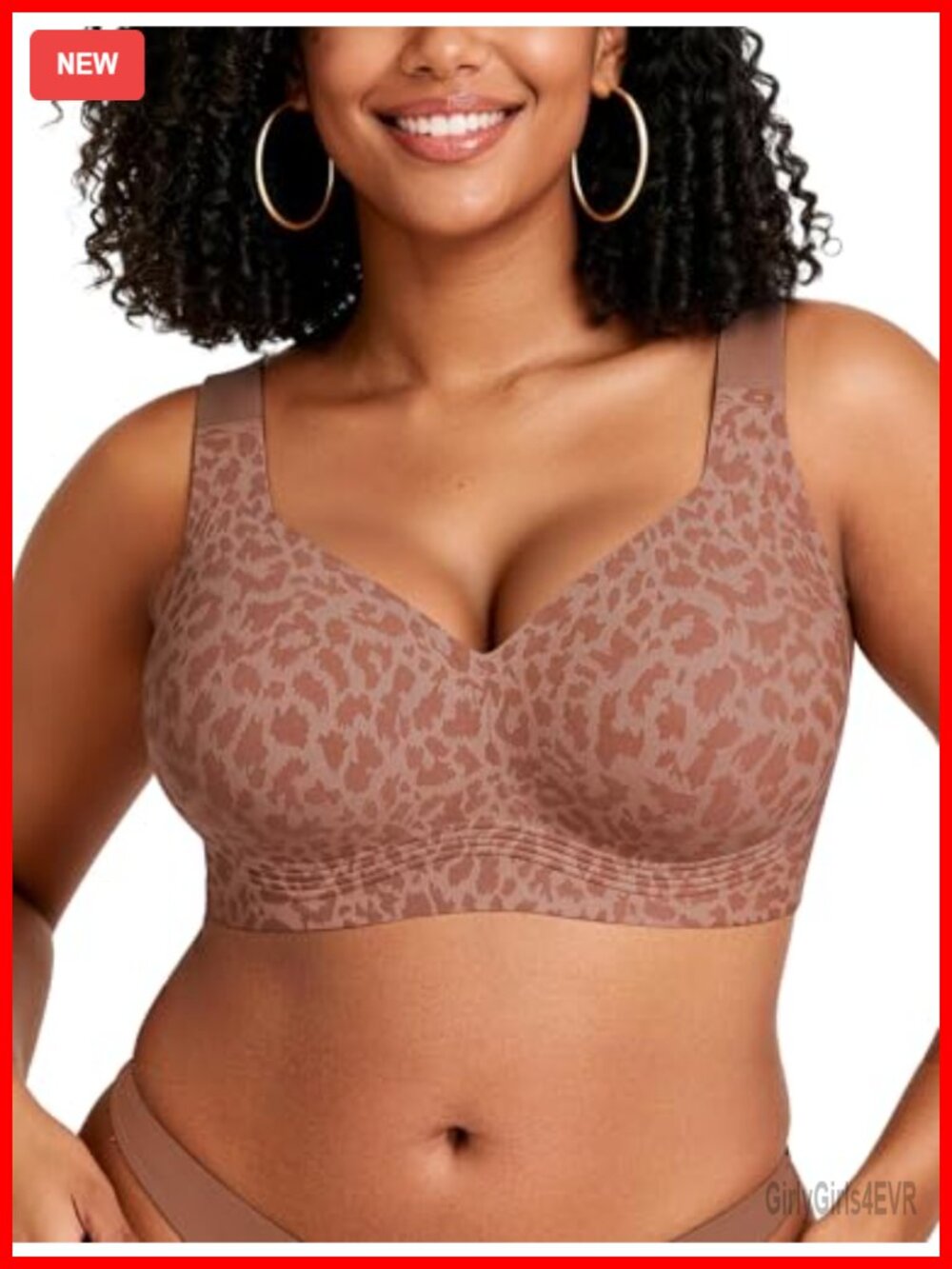 Women's Wireless Push-Up Bra Plus Size Full Coverage Jelly Band